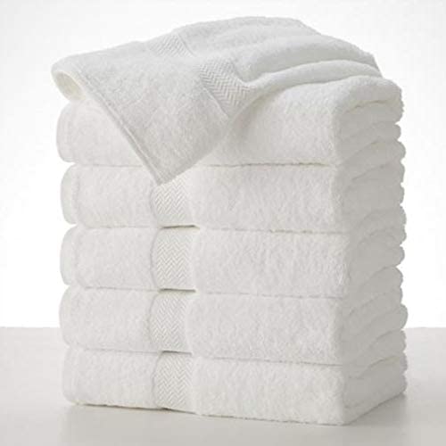 Set Of Bath Towels - 6 Pieces White