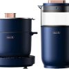 Deerma NU600 Multifunctional Blender/Wall Breaking Machine+Cooking Pot Gourmet | 11 Functionality | 1.5L | Cold + Hot Dual System | Grinder/Miller | Digital LED Display and Interface | - Blue