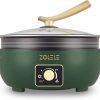 ZOLELE ZC300 Multifunctional Double Pot With Non-Stick Coating 6L Large Capacity 1500W Quick Heat Multi Purpose Electric Rice Cooker Stainless Steel Steamer/Frying/Boiling - Green