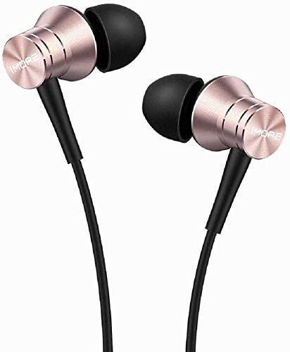 1MORE Piston Fit in-Ear Earphones Fashion Durable Headphones with 4 Color Options, Noise Isolation, Pure Sound, Phone Control with Mic for Smartphones/PC/Tablet, Pink