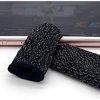 Rabusion CE for Gaming Finger Sleeve Touchscreen Finger Gloves Conductive Fiber Cap Anti-Sweat Breathable Touch and Sensitive for Mobile Phone Games Black