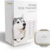 PETBIZ G1 GPS Pet Tracker, NB-IOT(5G) Dog Locator & Activity Monitor, 30 Days Ultra Long-Lasting Battery Lightweight Waterproof Dog Finder (White)