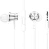 Xiaomi Mi Piston In-Ear Headphones Basic [High Sensitivity Mic & Remote, powerful bass, Replaceable Earbuds] - Compatible with Smartphones/Tablets/PC - Silver