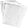 100PCS Transparent Self Sealing Flat Cello Cellophane Bag Crystal Plastic Storage Poly PE Bags For Clothing Store T-shirt Gift Packing Cloth Garment Sample Card Treat Wrap(4.7"x7")