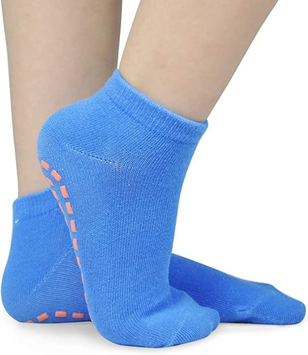 Grips Ankle Socks, Non Slip Socks for Kids, Low Cut Anti-Skid