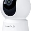 Laxihub Security WiFi Camera Indoor Home Camera Baby Pet Cam P2 1080P, Night Vision, 2-Way Audio, Motion Sound Detection Works with Alexa & Google Assistant
