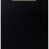 Heavy Duty Foolscap Clipboard with Jumbo Butterfly Clip Rigid PVC Cover Hardboard File Folder- Black [OS-eQ003-2B]