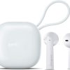 OMTHING - AirFree Pods Bluetooth Headphones, TWS, ENC Noise Cancellation, 25 Hour Battery, Wireless Charging, AAC Quality Sound, White