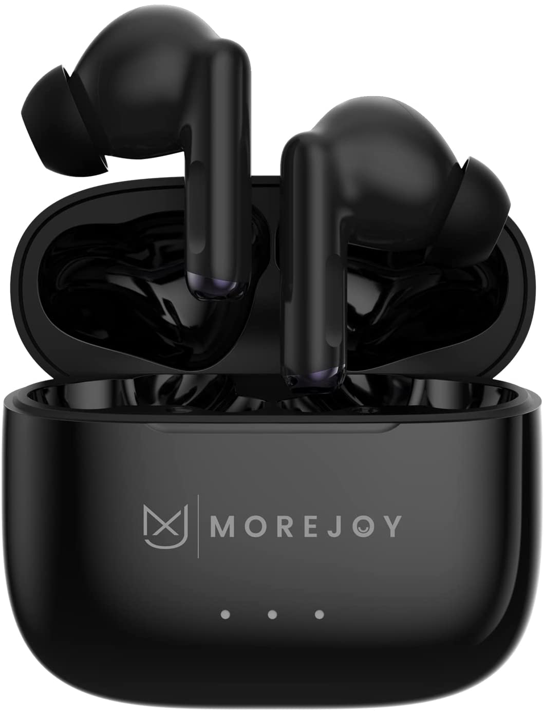 MoreJoy MJ141 Jouirbuds Pro Hybrid ANC Wireless Earbuds Active Noise Cancelling Headphones Bluetooth 5.2 Stereo in Ear Earphones, Immersive Sound Premium Deep Bass Built in 6 Mic Headset, Black