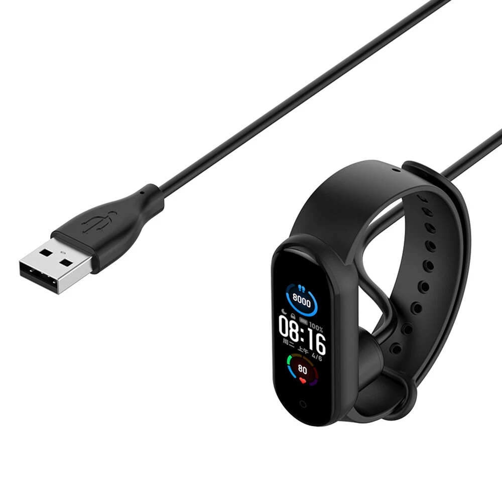 Original Watch Cable Charging Cable for Xiaomi Mi Band 5/Mi Band 6 - Black