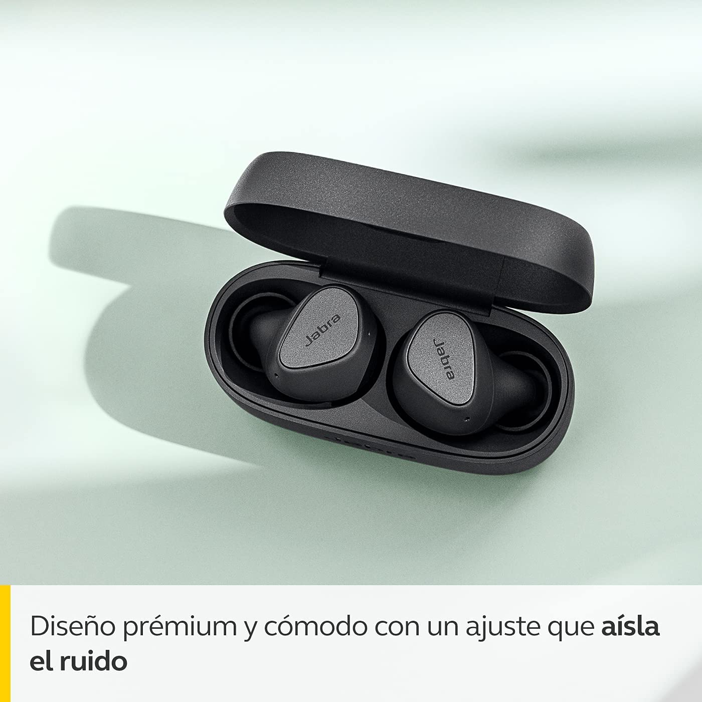 Jabra Elite 3 In Ear Wireless Bluetooth Earbuds – Noise isolating True Wireless buds with 4 built-in Microphones for Clear Calls, Rich Bass, Customizable Sound, and Mono Mode - Dark Grey