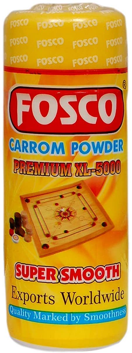 Fosco Tournament Extra Smooth Fine Quality Carrom Powder (70 gm) by Kingsmen Line