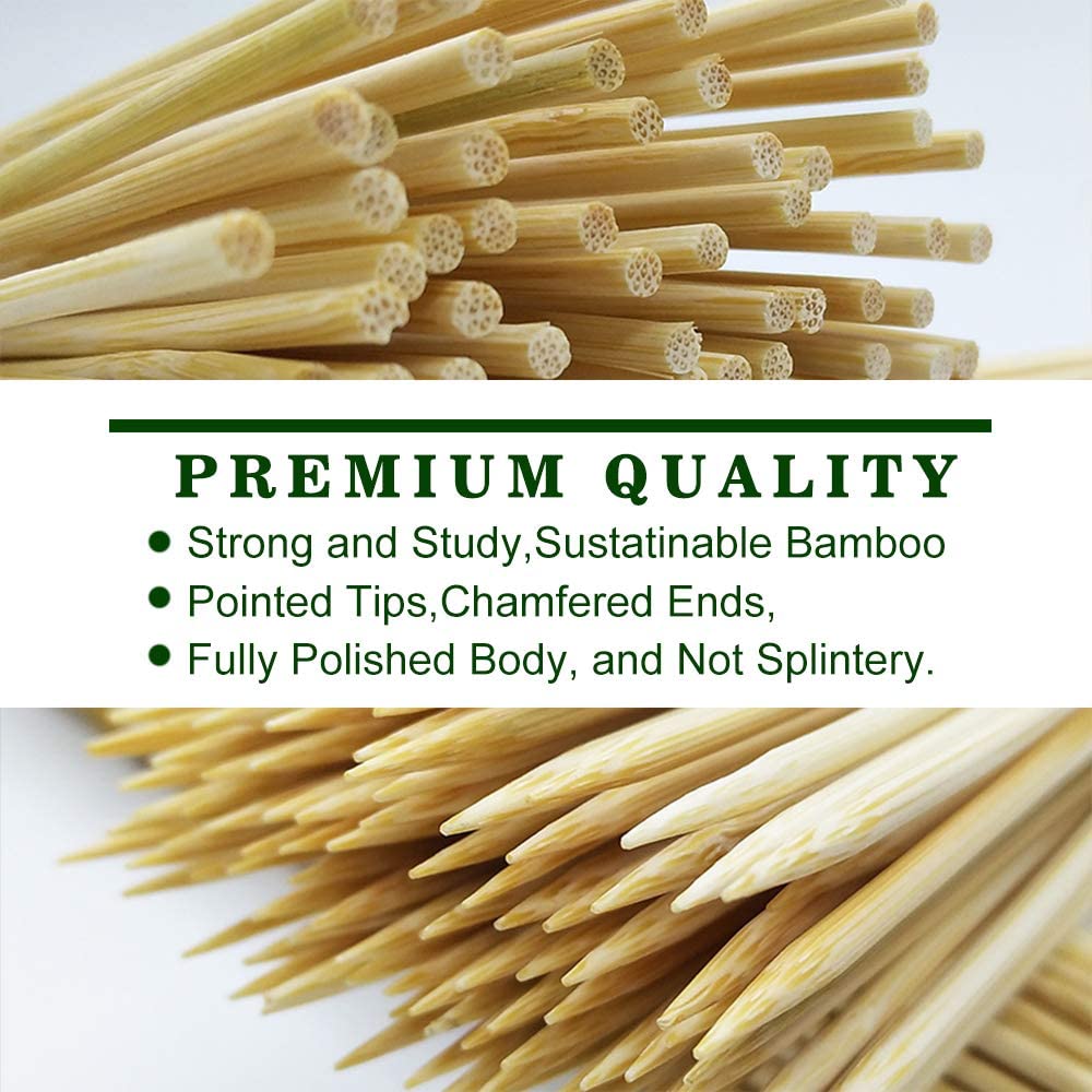 Natural Bamboo Skewers, Wooden Skewers, Skewer Sticks, kebab Sticks