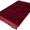 Unmovable Prayer Mat Larg Size 80 * 120 cm, Dark Red