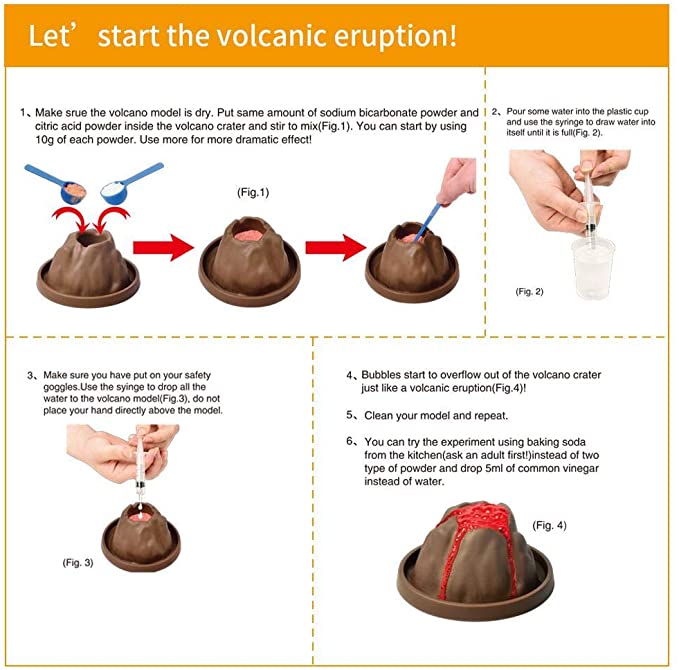STEM Toys Volcano Science - Fun Science Game Volcano Eruption Set, Educational Toys for Kids