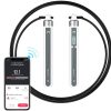 Move It Smart Jump Ropes with Interactive Jumping Courses for Adults and Kids, Bluetooth App Workout Data Analysis, Skipping Rope for Home Gym, Adjustable Jumping Rope Fitness Equipment