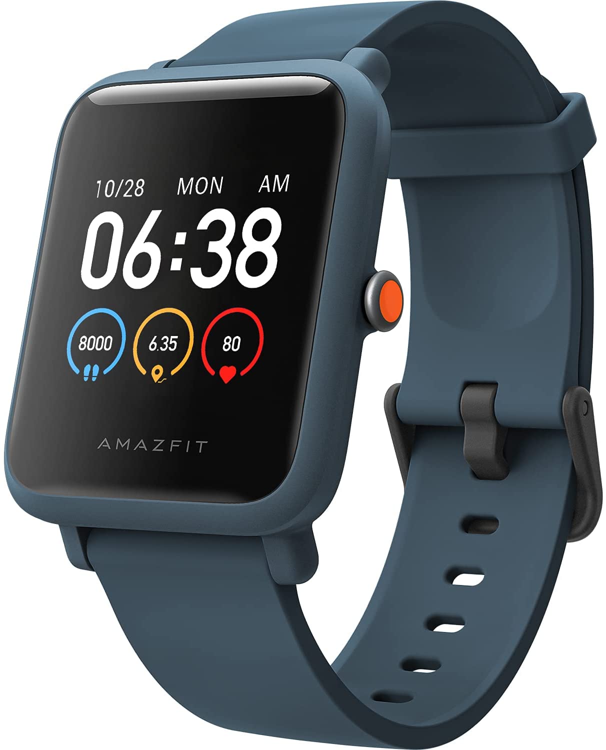  Amazfit Bip S Lite Smart Watch Fitness Tracker for Men, 30 Days  Battery Life, 1.28”Always-on Display, 14 Sports Modes, Heart Rate & Sleep  Monitor, 5 ATM Water-resistant, for Android iPhone(Blue) 