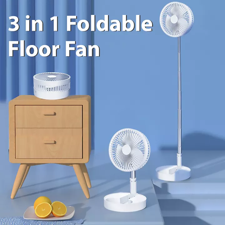 ZOLELE P10S Portable And Foldable Cordless Fan With Remote Control And Bluetooth Speaker