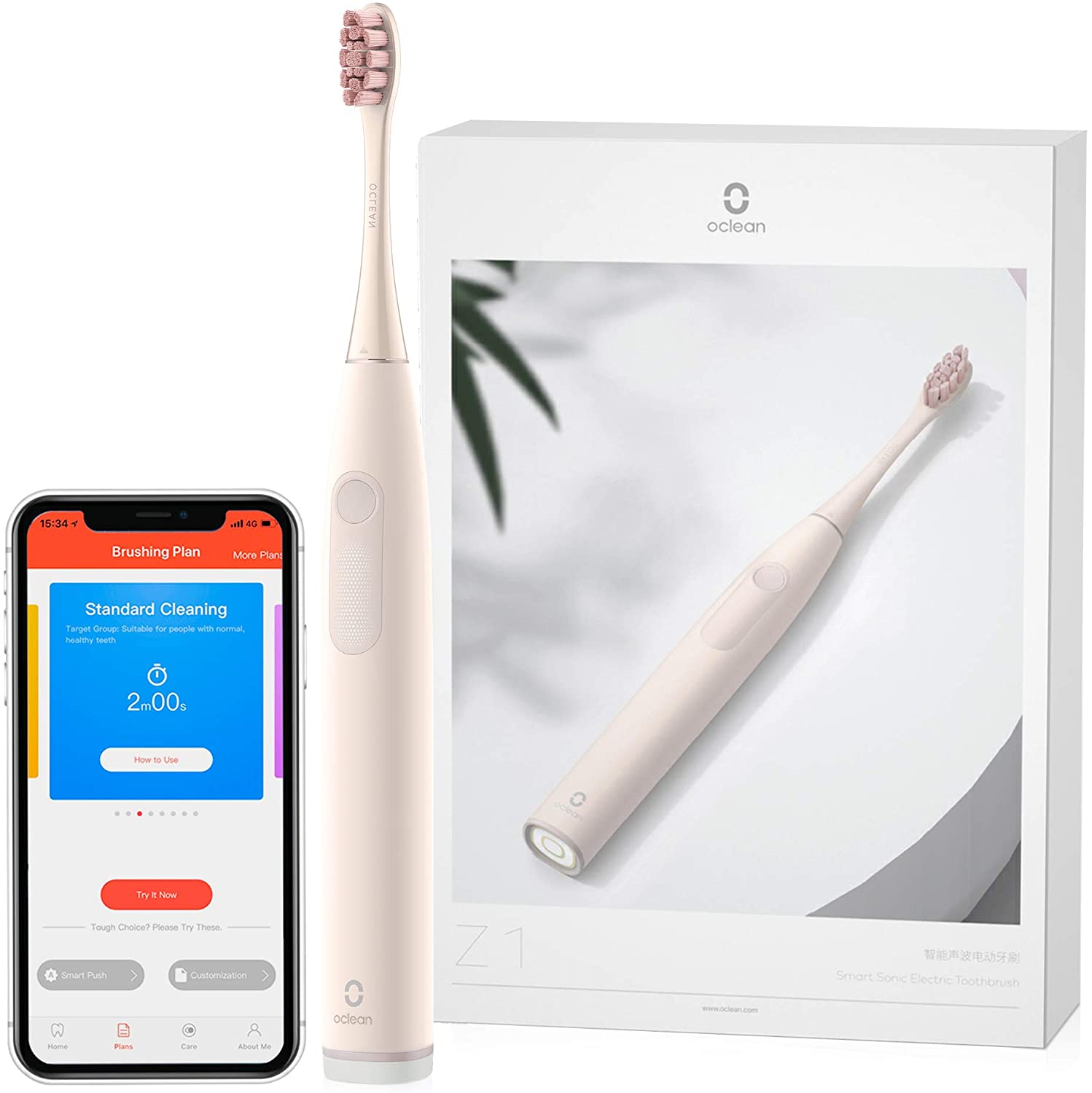 Xiaomi Oclean Z1 Smart Sonic Electric Toothbrush, Pink