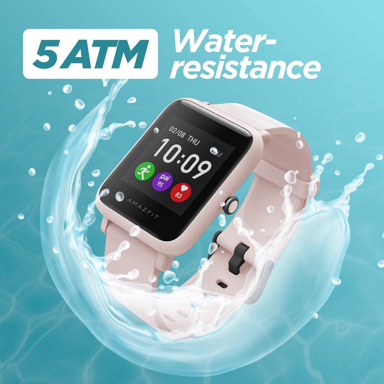 Amazfit Bip S Lite Smartwatch Fitness Watch (Charcoal Black)