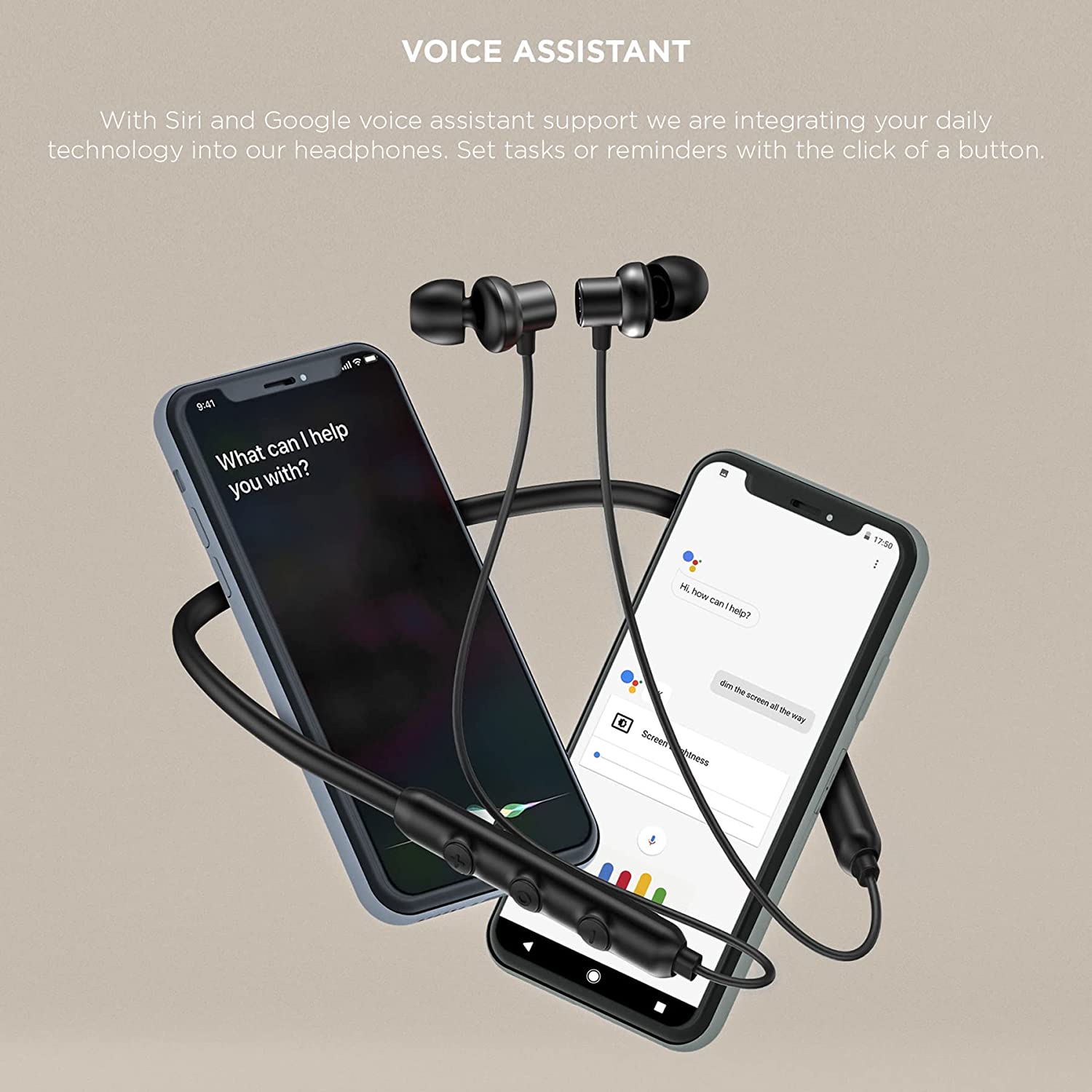 Omthing Bluetooth Headphones,Wireless Earbuds Sports in-Ear Earphones w/Mic IPX4 Waterproof HiFi Stereo Sweatproof Earbuds Deep Bass Headsets,12 Hours Playtime for Gym Running Workout