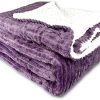 FABRIK Collection Sherpa Bed Blanket King Size Twin Plush Throw Blanket Fleece Reversible Flannel Blanket - Warm and Plush Travel Blanket for Bed Sofa Travel, Black