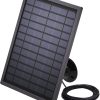 ARENTI Solar Panel Power Supply Designed for Security Outdoor Battery Cameras GO1/VBELL/B1, Waterproof, and Non-Stop Charging (Black)