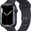 Apple Watch Series 7 (GPS, 45mm) - Midnight Aluminum Case, Midnight Sport Band