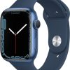 Apple Watch Series 7 (GPS, 45mm) - Blue Aluminum Case, Abyss Blue Sport Band