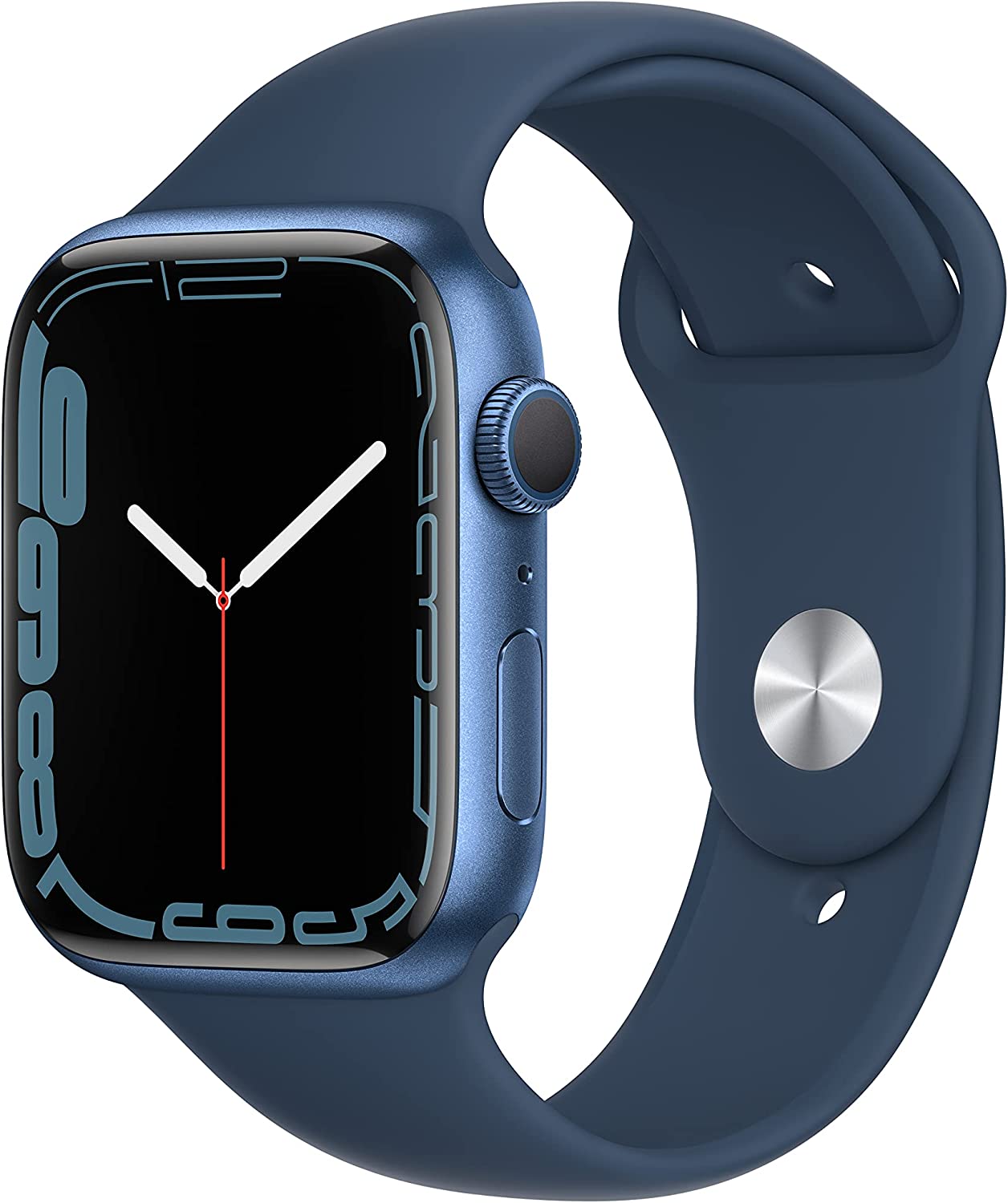 Apple Watch Series 7 (GPS, 45mm) - Blue Aluminum Case, Abyss Blue Sport Band