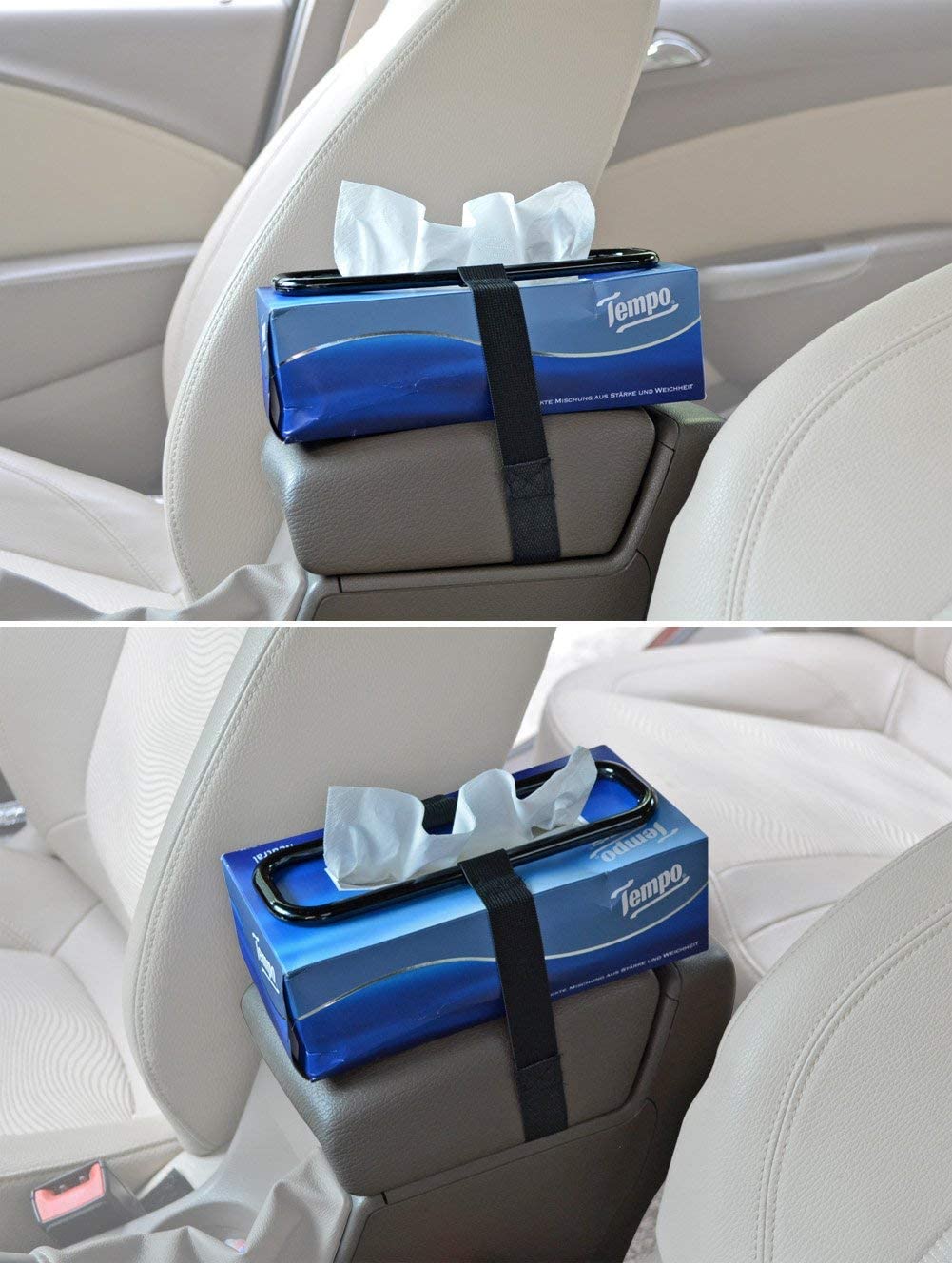Car tissue paper box holder Auto rear seat headrest support Hold Clip