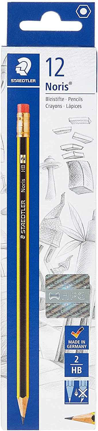Staedtler Noris Pencil With Rubber Tip – Pack of 12