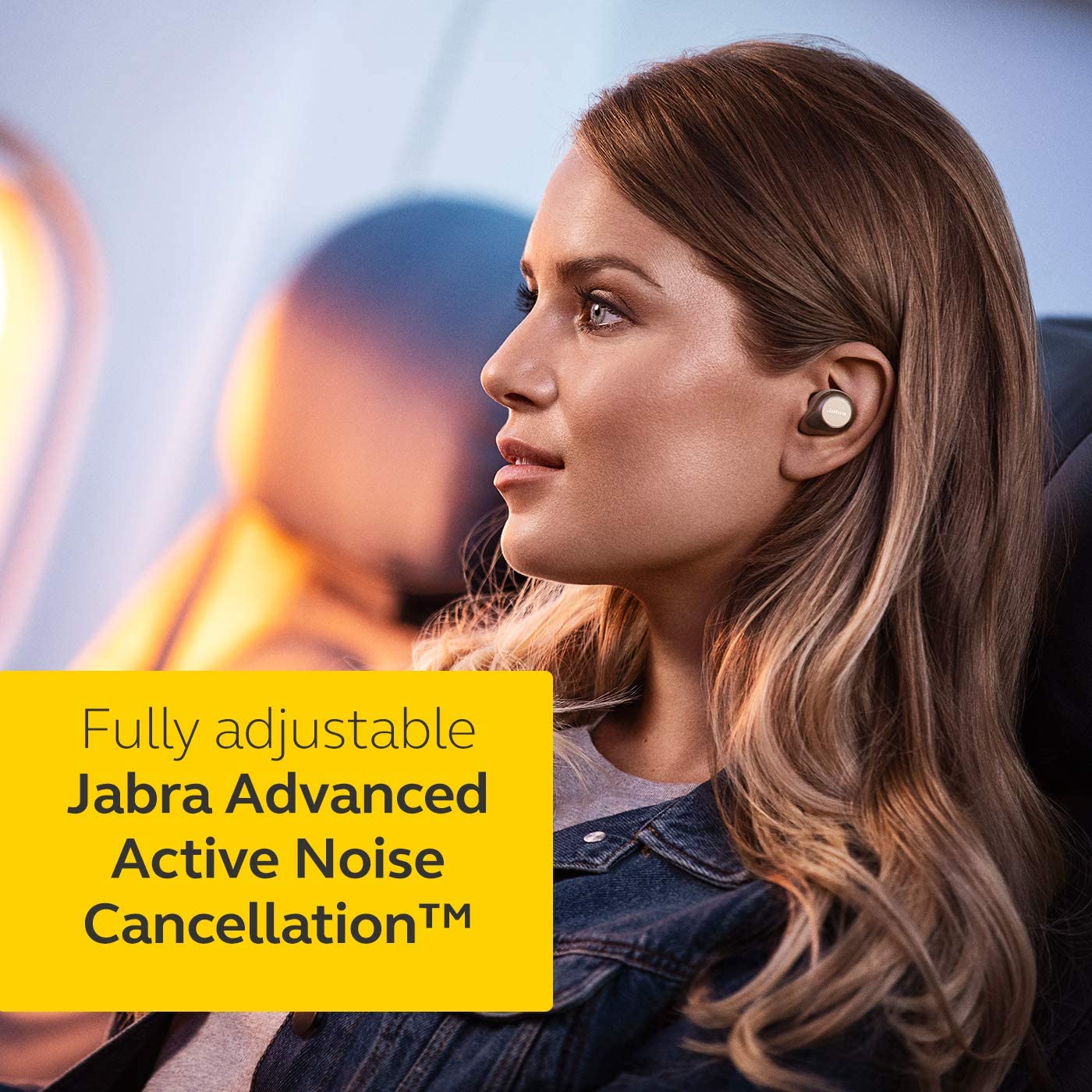 Jabra Elite 85t True Wireless Earbuds - Jabra Advanced Active Noise Cancellation with Long Battery Life, Powerful Speakers and Alexa Built-in - Wireless Charging Case - Gold beige