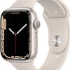 Apple Watch Series 7 (GPS, 45mm) - Starlight Aluminum Case, Starlight Sport Band