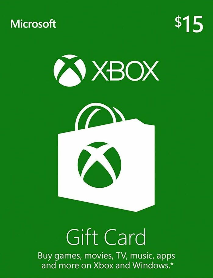 Microsoft Xbox Live Card $15 - Physical Delivery