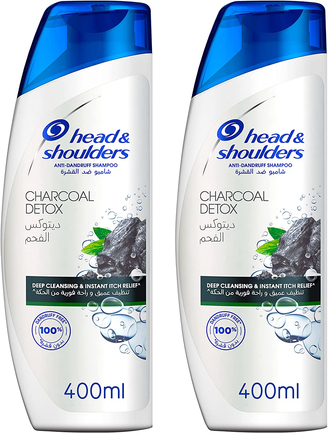 Head & Shoulders Charcoal Detox Anti-Dandruff Shampoo 400 ml Dual Pack