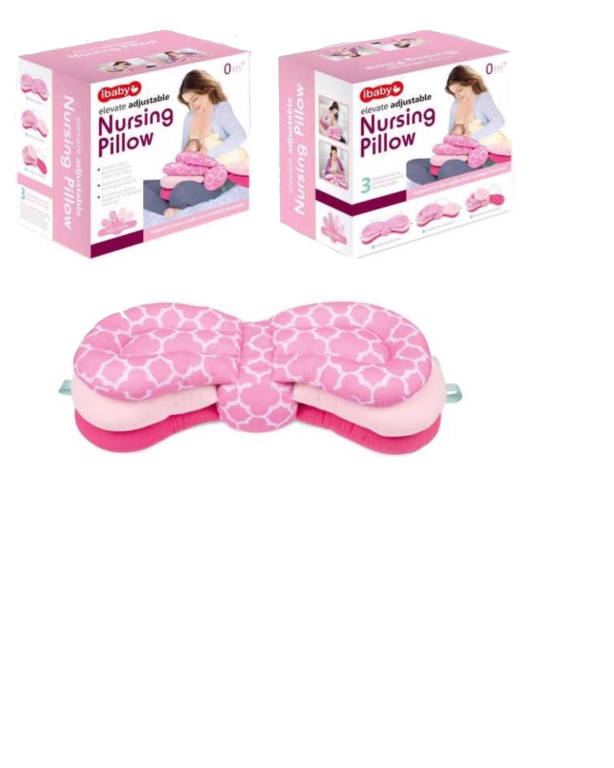 iBABY - 3-in-1 Adjustable Nursing Pillow - Pink