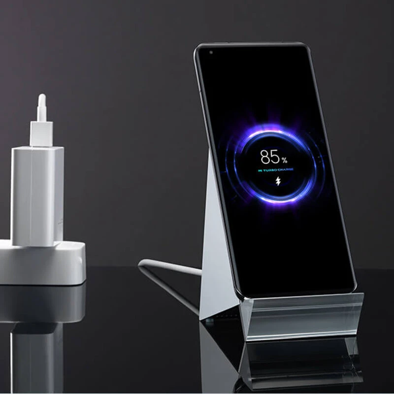 Xiaomi 80W Wireless Charger Stand Smart Temperature Control Vertical Charging Base With 120W Wall Charger & 6A Cable Fast Charging for Xiaomi 11 Pro 11 Ultra for Samsung Galaxy S21 Note S20 ultra Huawei Mate40 P50 OnePlus 9 Pro