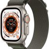 New Apple Watch Ultra GPS + Cellular, 49mm Titanium Case with Green Alpine Loop - Medium