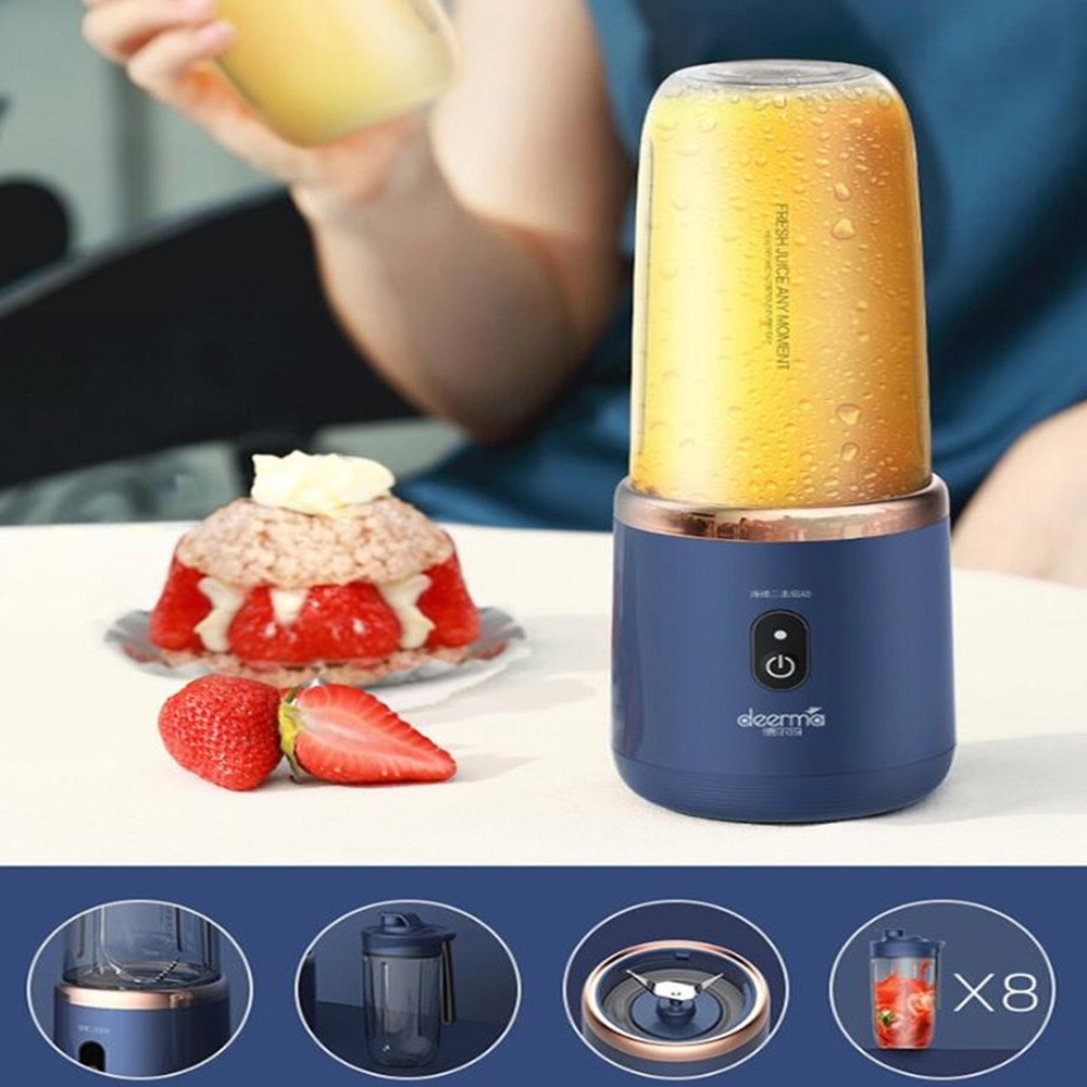 Deerma NU06 Portable Blender with Electric Juicer 400ML Blue