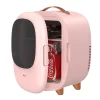 Baseus Desktop 8L Mini Car Household Refrigerator 60W Power Dual Use Warmer and Cooler - Pink