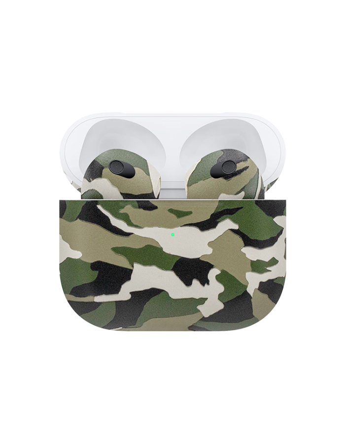 Caviar Customized Airpods 3rd Generation Automotive Grade Scratch Resistant Paint Camouflage Green Glossy