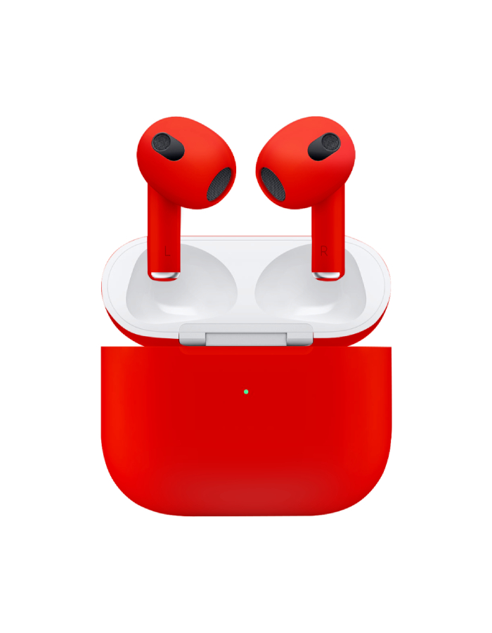 Caviar Customized Airpods 3rd Generation Automotive Grade Scratch Resistant Paint Glossy, Red