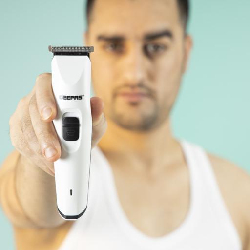 Geepas Rechargeable Trimmer with Cordless Operation | GTR8126N | 40 mins Continuous Working | High Cutting Performance | Long Lasting Battery with 6-8 Hours of Charging