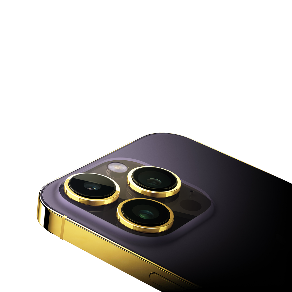 Caviar iPhone 14 Pro 24K Gold Frame - Purple 128 GB