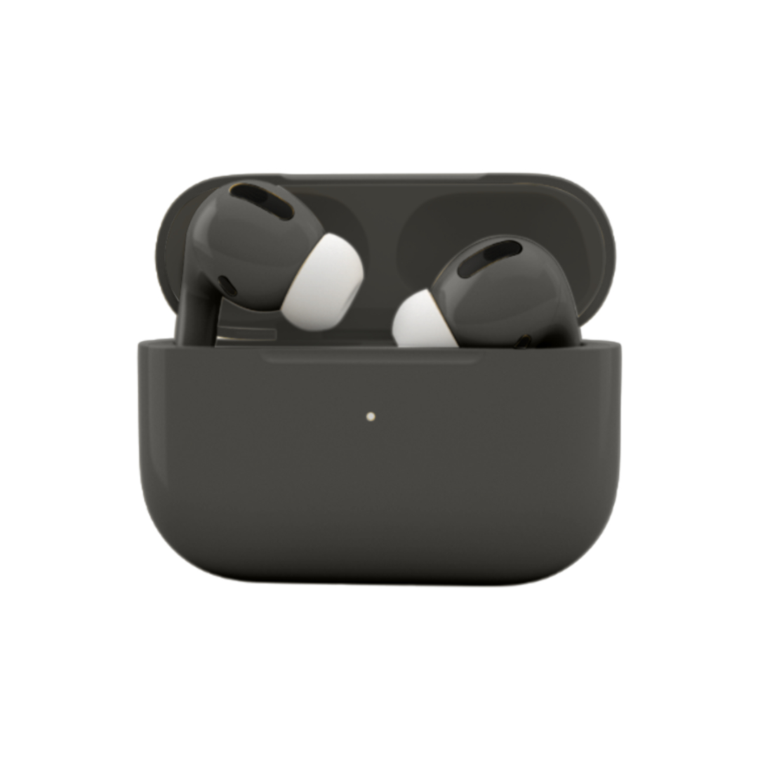 Caviar Customized Airpods Pro (2nd Generation) Automotive Grade Scratch Resistant Paint Glossy Graphite Grey