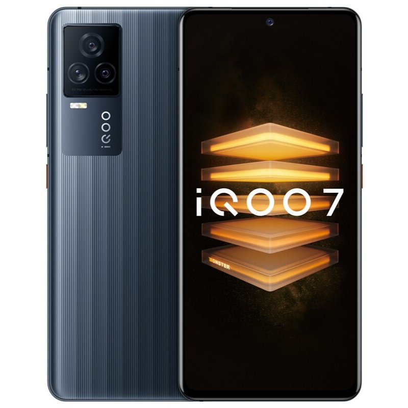 iQOO 7 5G Smartphone 8+128 GB Snapdragon 888 120W Dash Charging 120Hz Refresh Rate Android 11 4000mAh Battery Cell Phone - Black