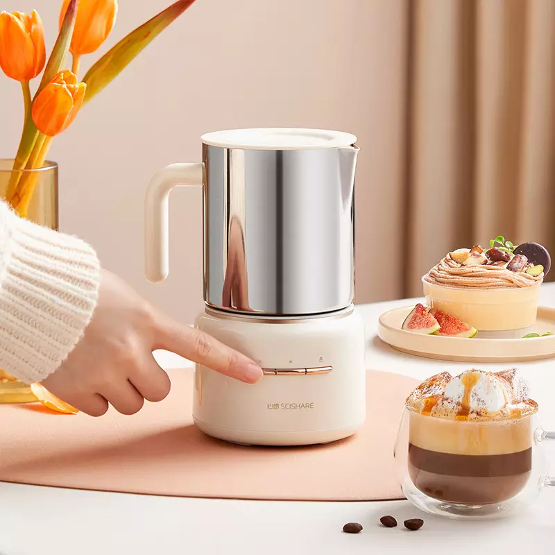 Xiaomi Scishare Milk Foaming Steamer DIY Making Latte Cappuccino Hot and Cold Electric Milk Frother