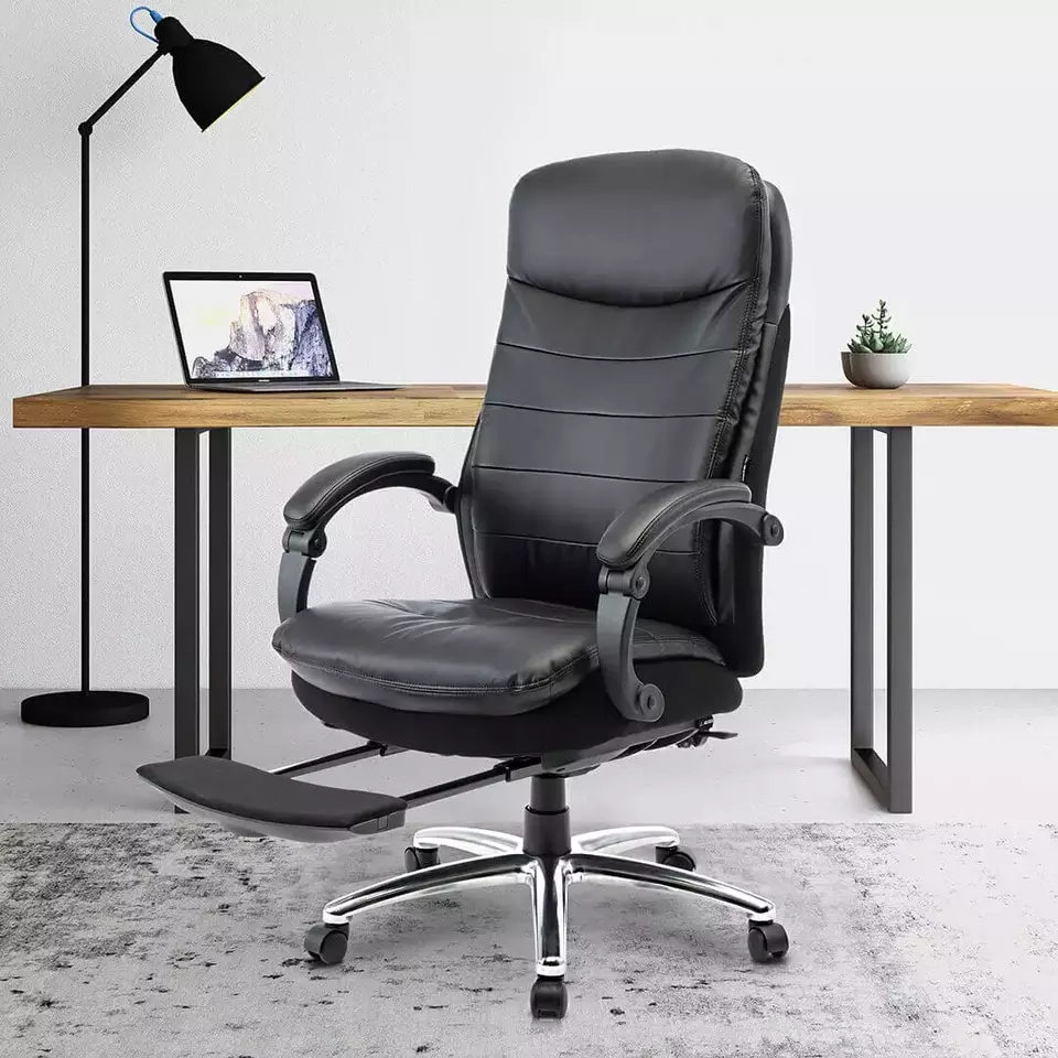Xiaomi Youpin Tall Office Chair Black Leather Swivel Executive Desk Chair with Wheels