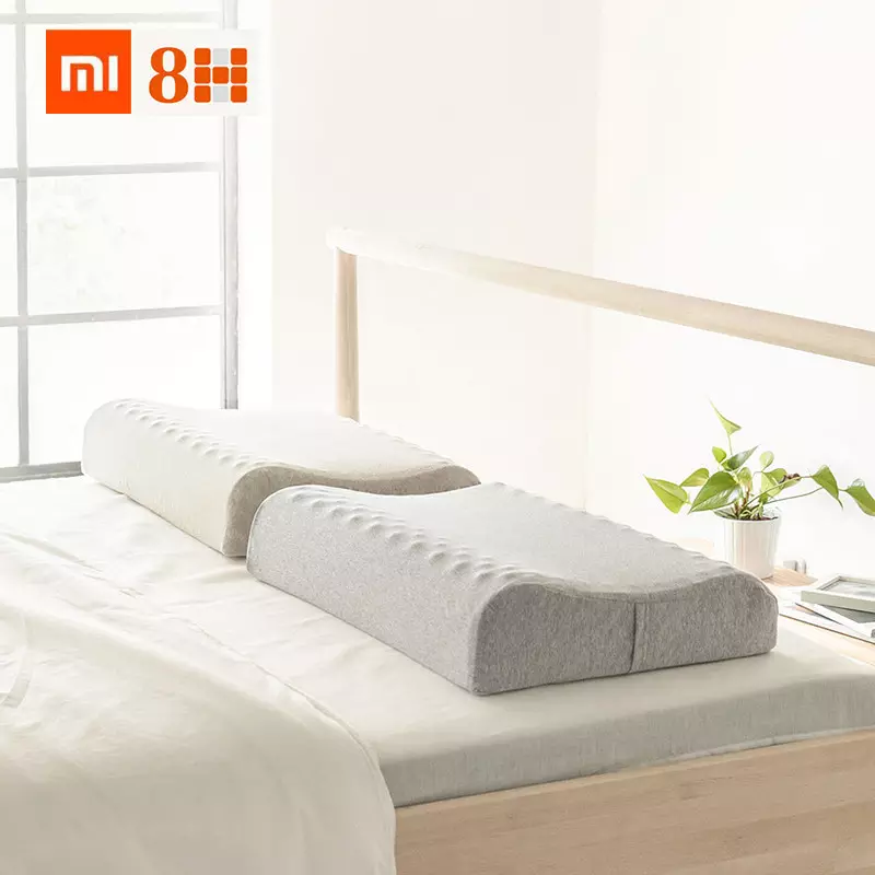 Xiaomi 8H Natural Thai Latex Antibacterial Pressure Relief Massage Pillow Z3, Gray